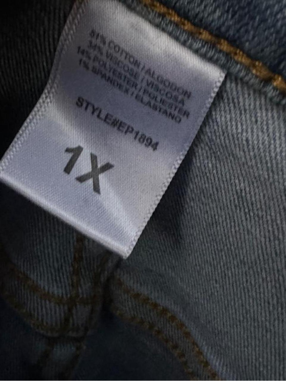 Fashion Nova Dark Blue Distressed Flare Jeans - Picture 4 of 5